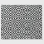 Black and white geometrical pattern geschenkpapier (Flach)