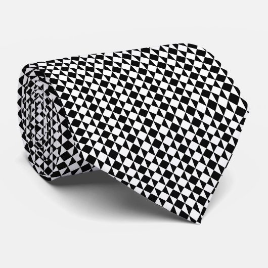 Black and white geometrical pattern krawatte (Gerollt)