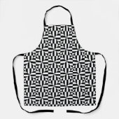 Black and white geometrical pattern schürze (Vorderseite)