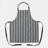 Black and white geometrical pattern  schürze (Vorderseite)