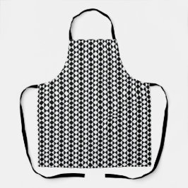Black and white geometrical pattern  schürze