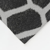 Black and White Giraffe Print Fleecedecke (Ecke)
