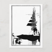 Black and white goth gothic art new Salome Postkarte (Vorderseite)