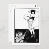 Black and white goth gothic art new Salome Postkarte (Vorne/Hinten)
