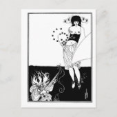 Black and white goth gothic art new Salome Postkarte (Vorderseite)