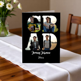 Black and White GRAD Photo Announcement Einladung