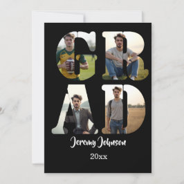 Black and White GRAD Photo Party  Einladung