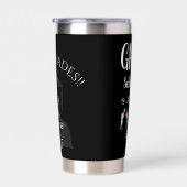 Black and White Graduate Thermos Thermobecher (Rechts)
