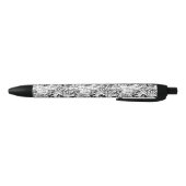 Black and White Graffiti Abstract Collage Kugelschreiber (Unterseite)