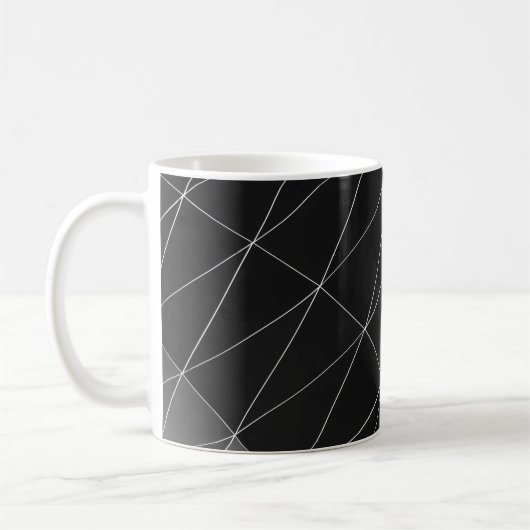 Black and white graphic illustration kaffeetasse (Links)