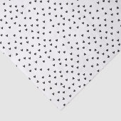 Black and White Heart Pattern Valentine's Day Seidenpapier (Ausschnitt)