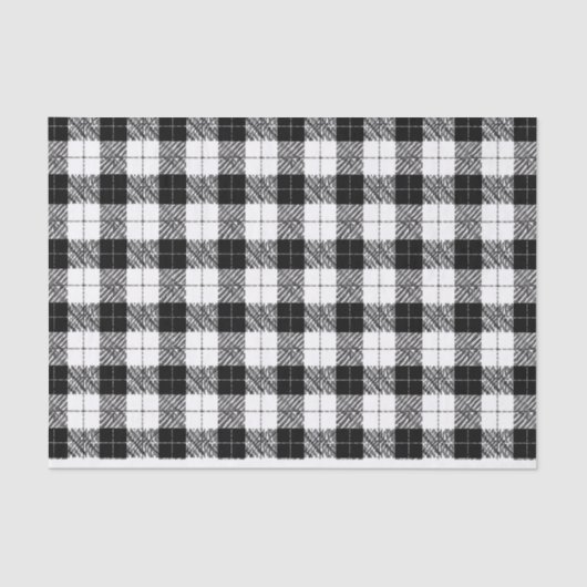 Black and White Herringbone Tissue Paper Seidenpapier (Vorderseite)