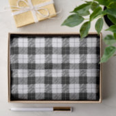 Black and White Herringbone Tissue Paper Seidenpapier (Geschenk)