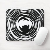 Black And White Illusion Mousepad (Mit Mouse)