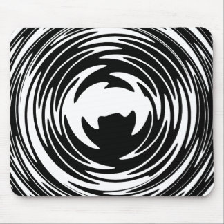 Black And White Illusion Mousepad