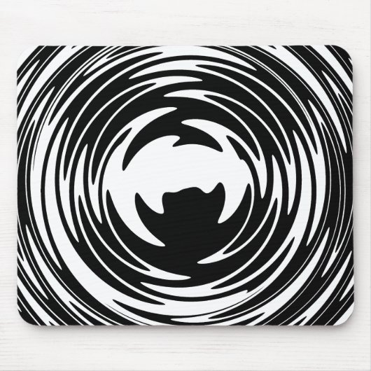 Black And White Illusion Mousepad (Vorne)