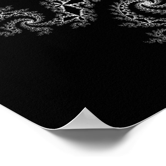 Black and White Julia 300488 Poster (Ecke)