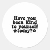 Black And White Kindness Quote Sticker (Vorderseite)