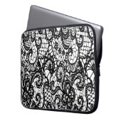 Black and White Lace Handy Case (Vorderseite Links)