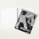 Black and White Leaf Nature Planer (Anzeige)