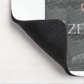 Black and White Lets Go Zebra  Hakuna Matata motif Mousepad (Ecke)