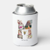 Black and White Letter M Photo Collage Dosenkühler (Kanne Vorderseite)