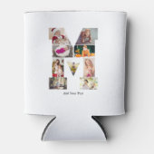 Black and White Letter M Photo Collage Dosenkühler (Vorderseite)