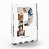 Black and White Letter P Photo Collage Fotoblock (Links)