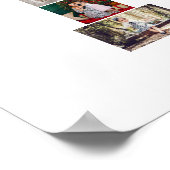 Black and White Letter P Photo Collage Poster (Ecke)