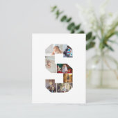 Black and White Letter S Photo Collage Ankündigung (Stehend Vorderseite)