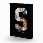 Black and White Letter S Photo Collage Fotoblock (Rechts)