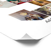 Black and White Letter S Photo Collage Fotodruck (Ecke)