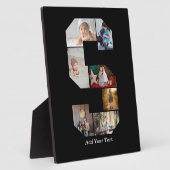 Black and White Letter S Photo Collage Fotoplatte (Seite)