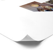 Black and White Letter S Photo Collage Poster (Ecke)