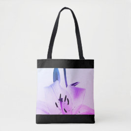 Black and White Liami Miami Black Rim Tote Bag Tasche