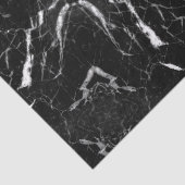Black and White Marble Texture Gift Tissue Paper Seidenpapier (Ausschnitt)