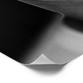 Black and White Matthew McConaughey Zitat Poster (Ecke)