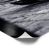 Black and White Mini Cooper Classic-Poster Poster (Ecke)
