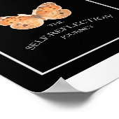 Black and White Minimal Self Reflection Guided Poster (Ecke)