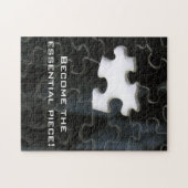 Black and White Missing Puzzle Puzzle (Horizontal)