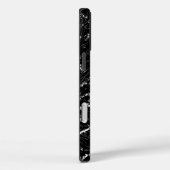 Black and White Modern Abstract Scratch Texture Case-Mate iPhone Hülle (Rückseite / Rechts)