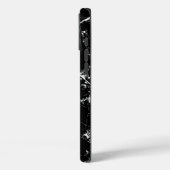 Black and White Modern Abstract Scratch Texture Case-Mate iPhone Hülle (Rückseite / Links)
