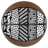 Black and white - modern pattern basketball (Vorderseite)