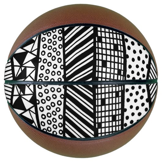 Black and white - modern pattern basketball (Vorderseite)