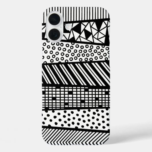 Black and white - modern pattern Case-Mate iPhone hülle (Rückseite)