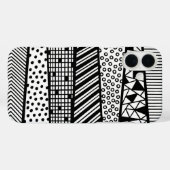Black and white - modern pattern Case-Mate iPhone hülle (Rückseite (Horizontal))