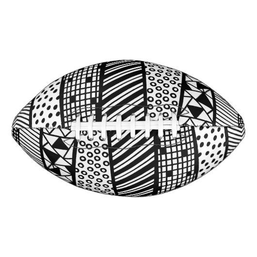 Black and white - modern pattern football (Vorderseite)
