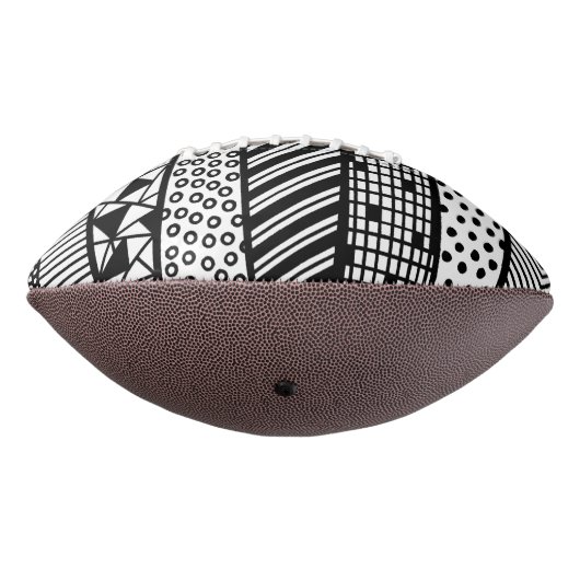 Black and white - modern pattern football (Gedreht 270)