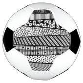 Black and white - modern pattern fußball (Gedreht)