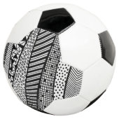 Black and white - modern pattern fußball (Dreiviertel)
